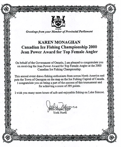 The Award Certificate